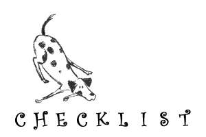Pet Sitting Checklist